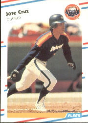 1988 Fleer Baseball Cards      443     Jose Cruz